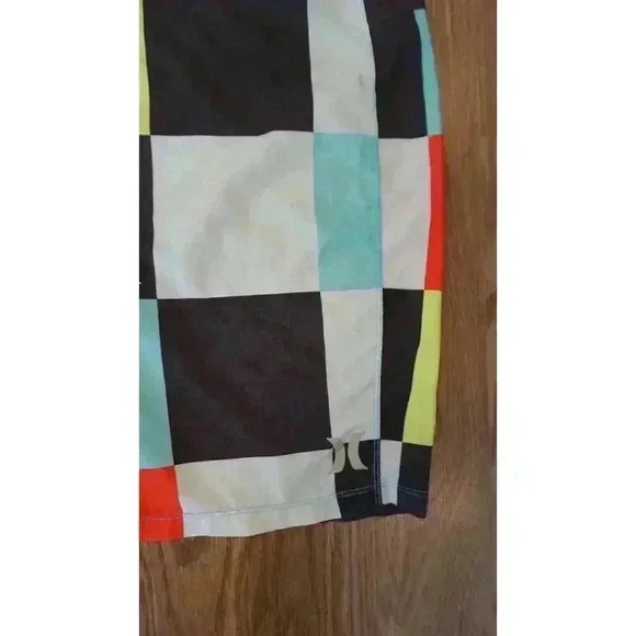 Hurley Mens Multi-Color Plaid Board Shorts Size 33 - Picture 5 of 16